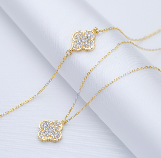 COLLAR LUMINA Plata de Ley 925 · Oro 18k