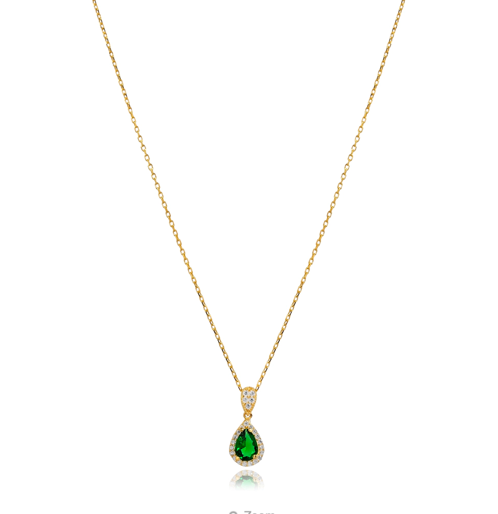 COLLAR ESMERALDA Plata de Ley 925 · Oro 18k