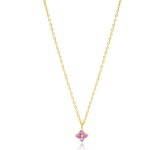 COLLAR VIOLETTE Plata de Ley 925 · Oro 18k