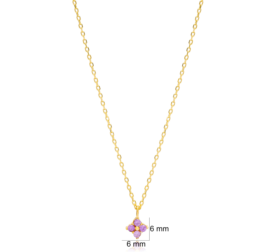 COLLAR VIOLETTE Plata de Ley 925 · Oro 18k