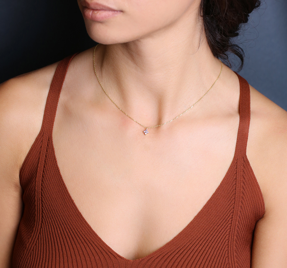 COLLAR VIOLETTE Plata de Ley 925 · Oro 18k