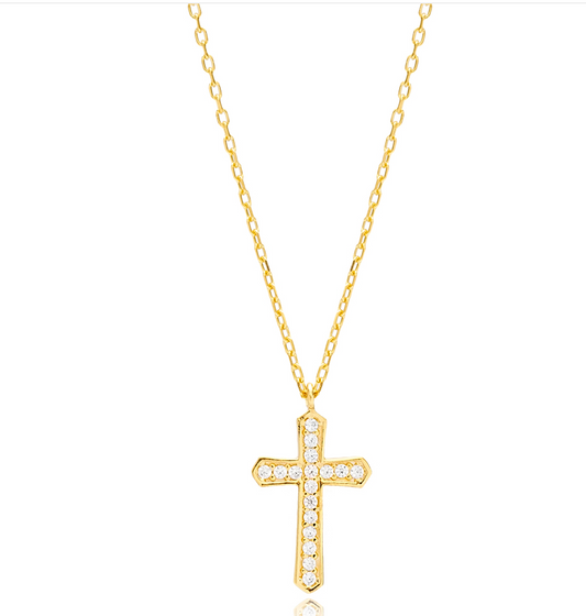 COLLAR CELESTE Plata de Ley 925 · Oro 18k